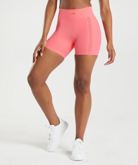 Women's Gymshark Whitney Mesh Shorts Pink | CA 6N7DA0